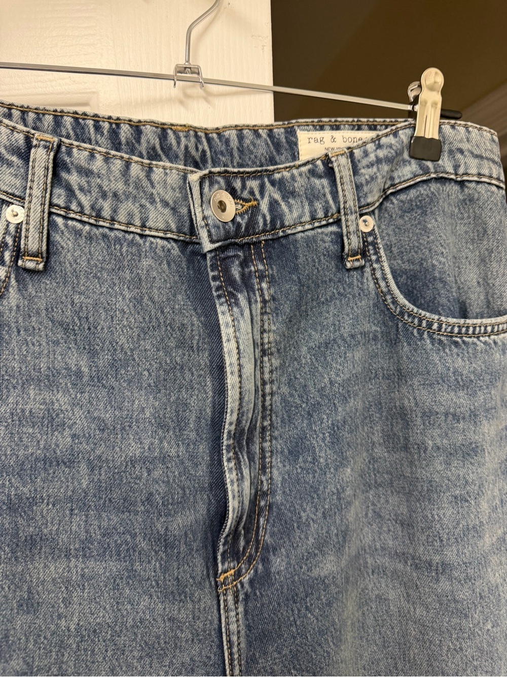 NWT Rag & Bone Lori Wide Leg Jeans Easton 100% Cotton Size 30 - Picture 6 of 15